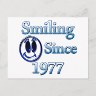 Smiling Since 1977 Postcard