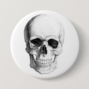 Smiling Skull 7.5 Cm Round Badge