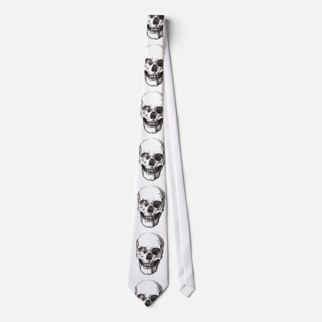 Smiling Skull Custom Ties (Front)