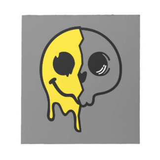 Smiling Skull Face Notepad