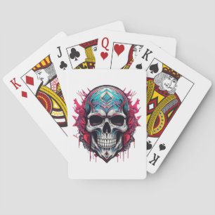 Smiling Skull 💀  Playing Cards