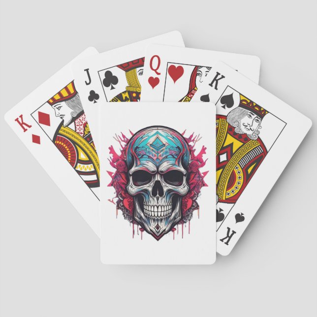 Smiling Skull 💀  Playing Cards (Back)