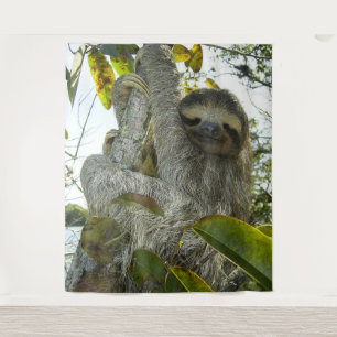 Smiling Sloth Tapestry