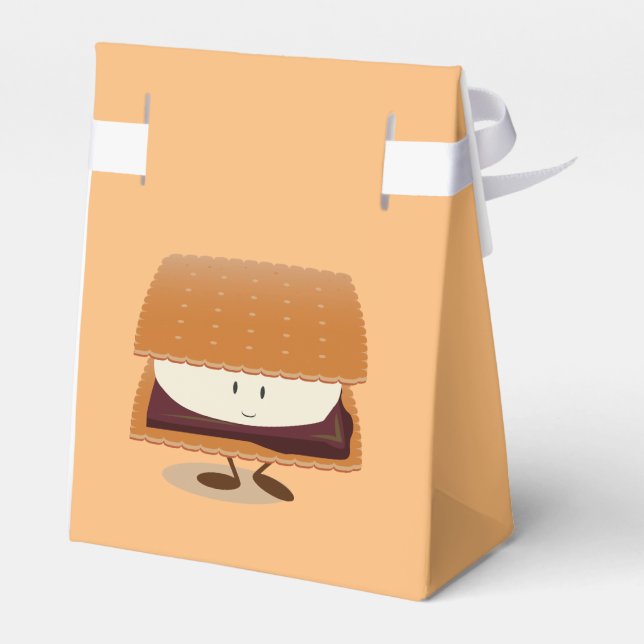 Smiling S'more Favour Box (Back Side)
