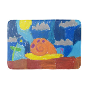 Smiling Snail "Art by Kids" Bath Mat
