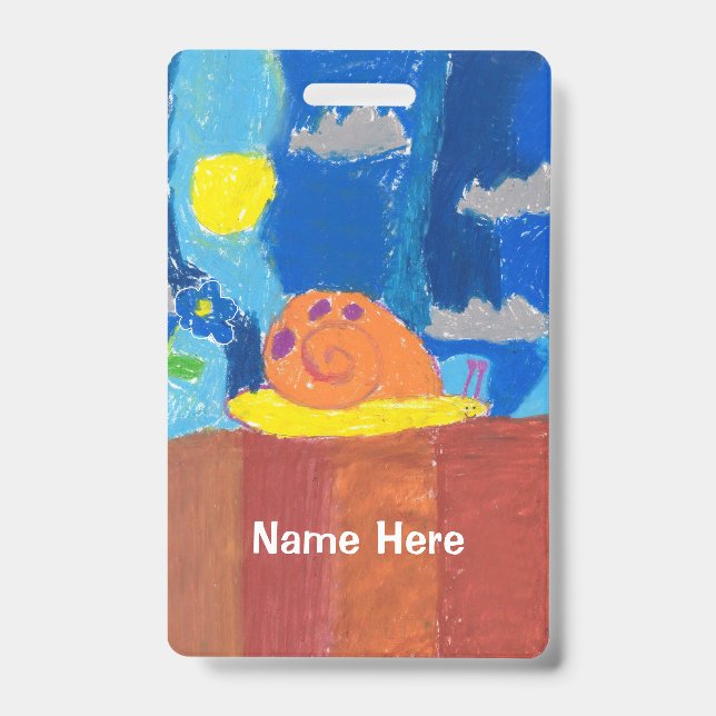 Smiling Snail ID Badge (Front)