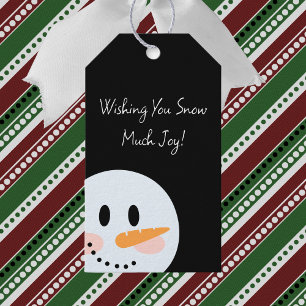 Smiling Snowman Gift Tags