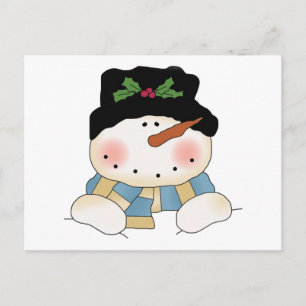 Smiling Snowman Tshirts and Gifts Postcard