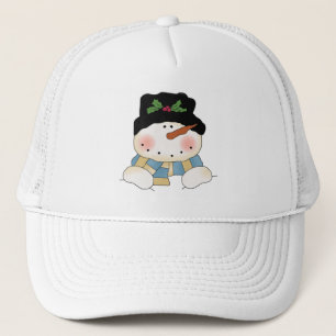 Smiling  Snowman Tshirts and Gifts Trucker Hat