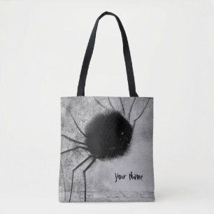Smiling Spider by Odilon Redon, Vintage Halloween Tote Bag