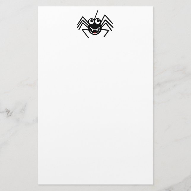Smiling Spider Stationery (Front)