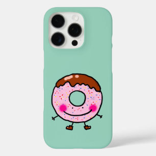 Smiling Sprinkle Donut Character Art iPhone 16 Pro Case