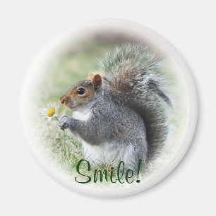 Smiling Squirrel Magnet