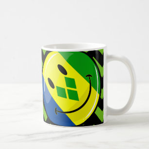 Smiling St. Vincent and Grenadines Flag Coffee Mug
