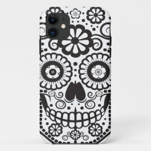 Smiling Sugar Skull iPhone 11 Case