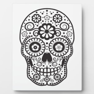 Smiling Sugar Skull Plaque