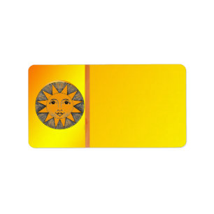 Smiling Sun Address Label