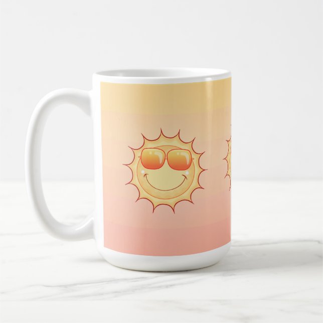 Smiling Sun Coffee Mug (Left)