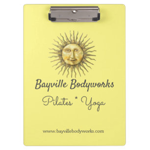 Smiling Sun Custom Business Clipboard