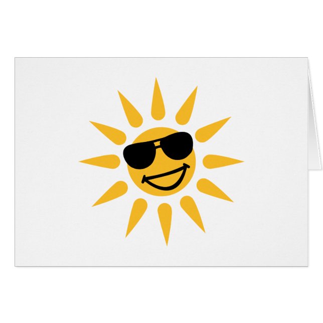 Smiling sun face sunglasses (Front Horizontal)