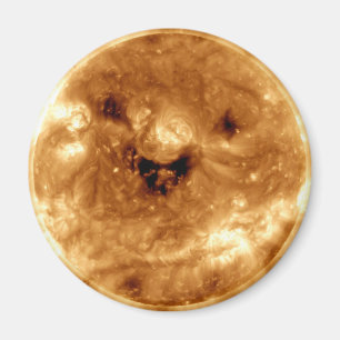 Smiling Sun From NASA Solar Observatory Magnet