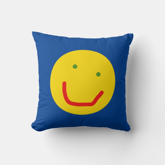 Smiling Sun Happy Face Cushion (Front)