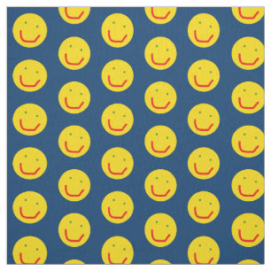 Smiling Sun Happy Face Fabric