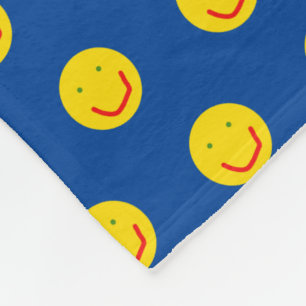Smiling Sun Happy Face Fleece Blanket
