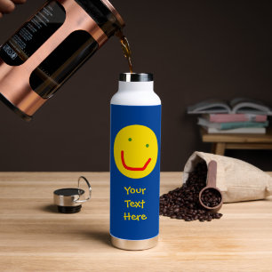 Smiling Sun Happy Face Water Bottle