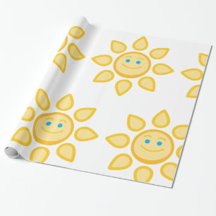 Smiling Sun Happy Sunshine Wrapping Paper