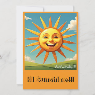 " SMILING SUN " INVITATION