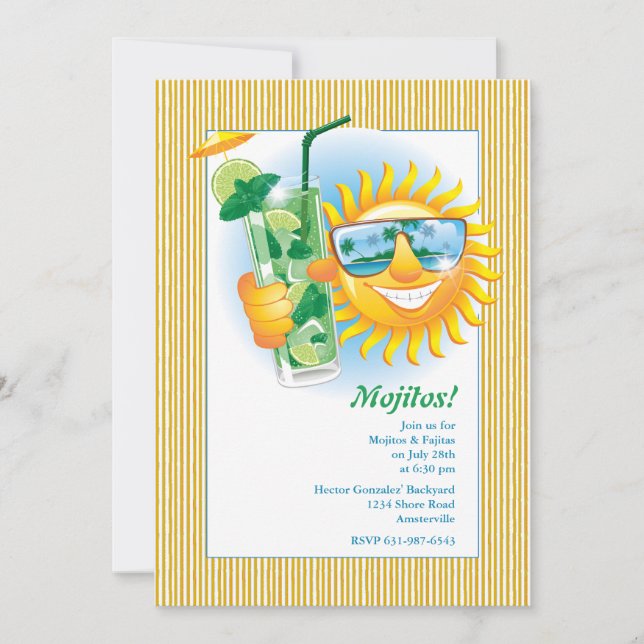 Smiling Sun Invitation (Front)