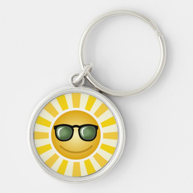 Smiling Sun Key Ring (Front)