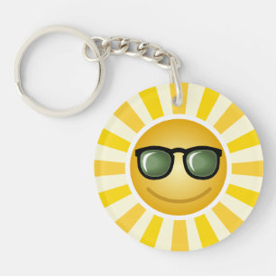 Smiling Sun Key Ring