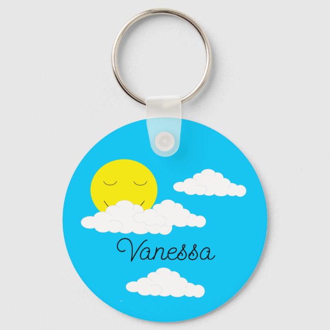 Smiling Sun Key Ring (Front)