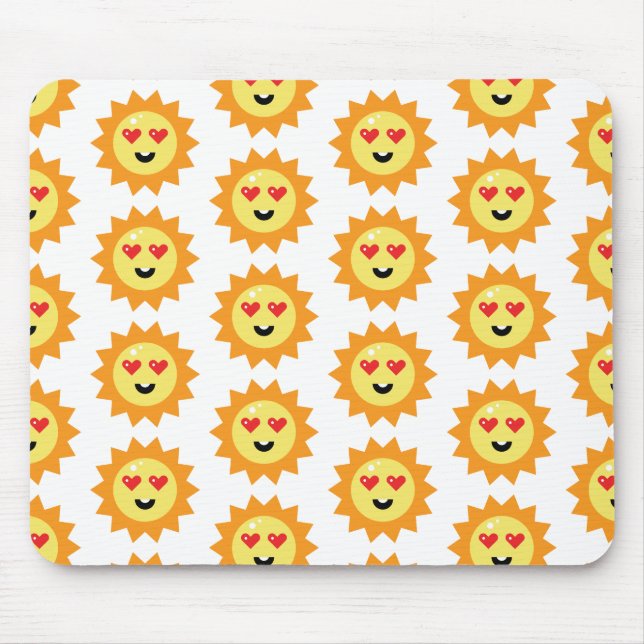 Smiling Sun Mouse Pad (Front)