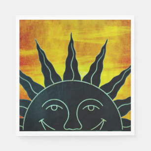 Smiling Sun Paper Napkin