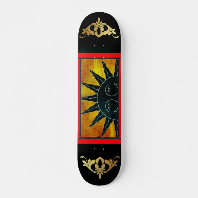 Smiling Sun Skateboard (Front)