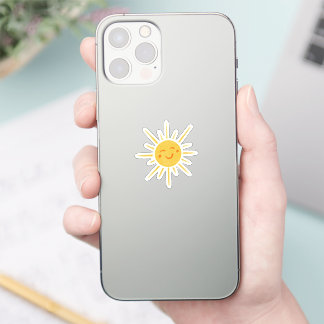 Smiling Sun Sunshine Vinyl Cut Sticker