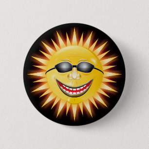 Smiling Sunshine 6 Cm Round Badge
