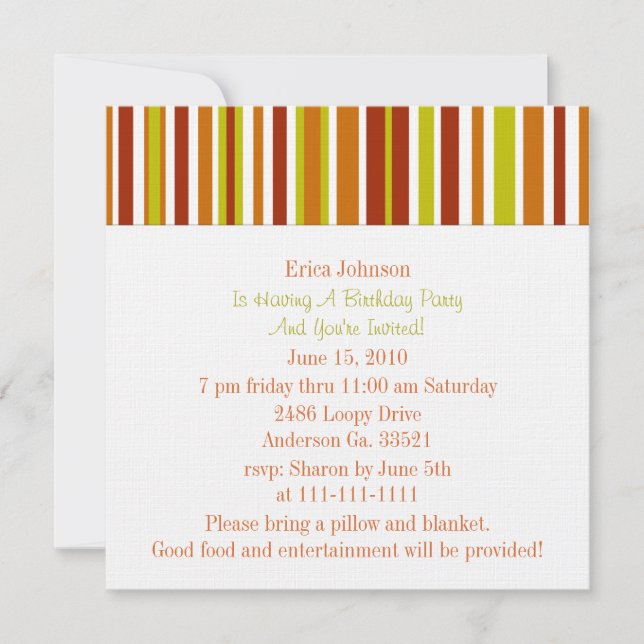 Smiling Sunshine Party Invitation (Front)