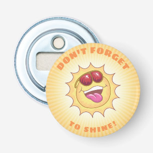 Smiling Sunshine with Affirmation Bottle Opener