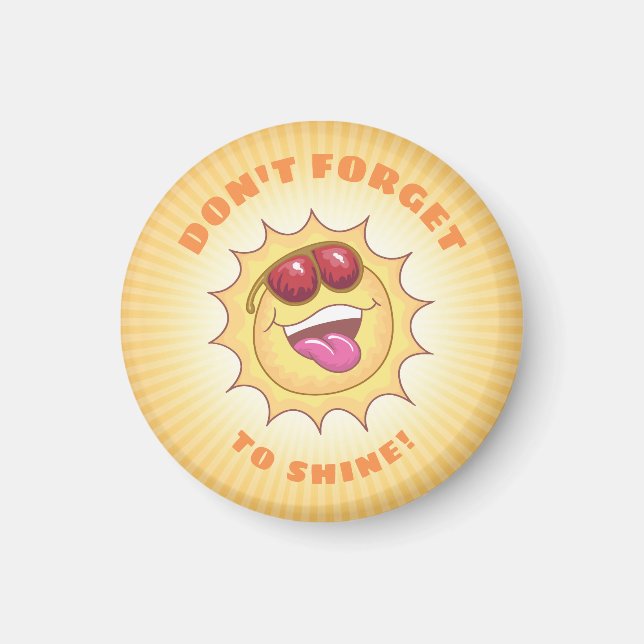 Smiling Sunshine with Affirmation Magnet (Front)
