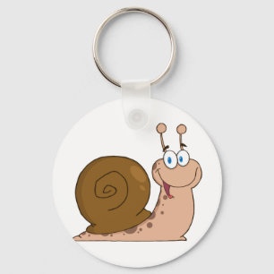 Smiling Super Snail Key Ring