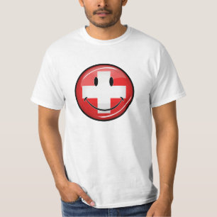 Smiling Swiss Flag T-Shirt