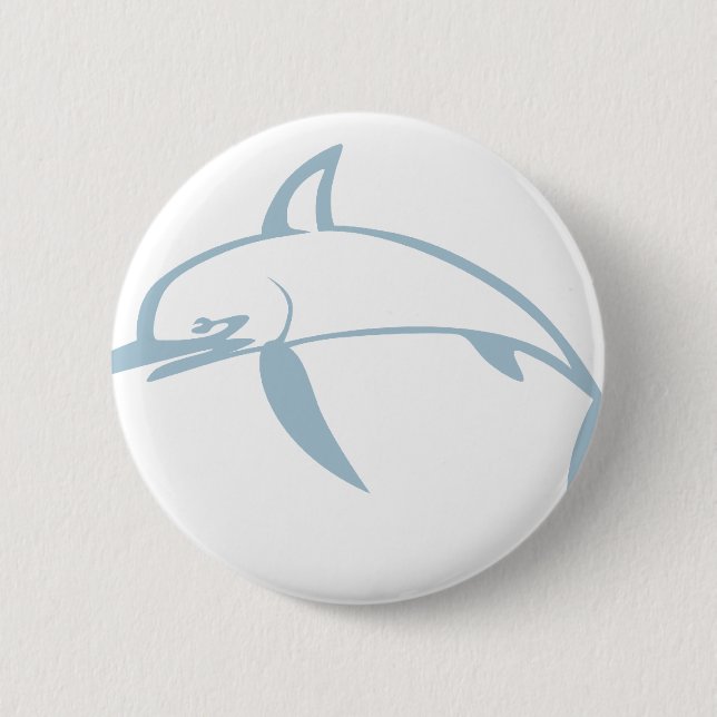 Smiling Swordfish 6 Cm Round Badge (Front)