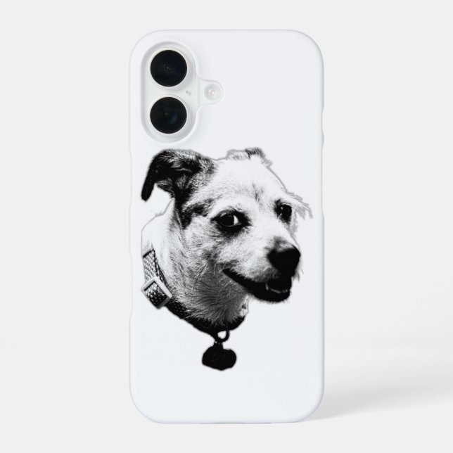 Smiling Terrier Mix iPhone Case (Back)