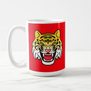 Smiling Tiger Face Artwork-21876 Coffee Mug
