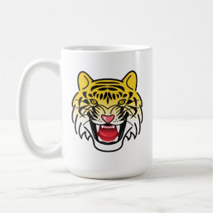 Smiling Tiger Face Artwork-21876 Coffee Mug