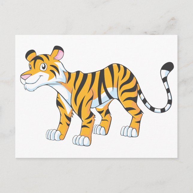 Smiling Tiger Postcard (Front)